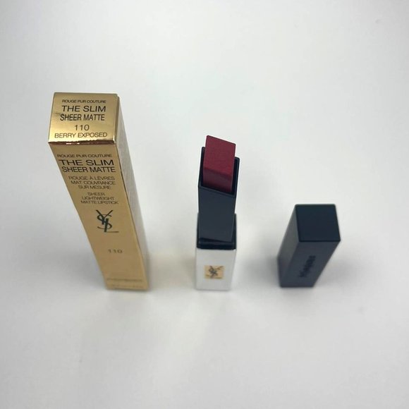YSL The Slim Sheer Matte Lipstick 110 Berry Exposed BRAND NEW - Picture 3 of 4